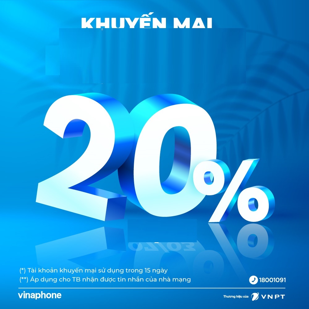 VINAPHONE - KHUYẾN MẠI 20%